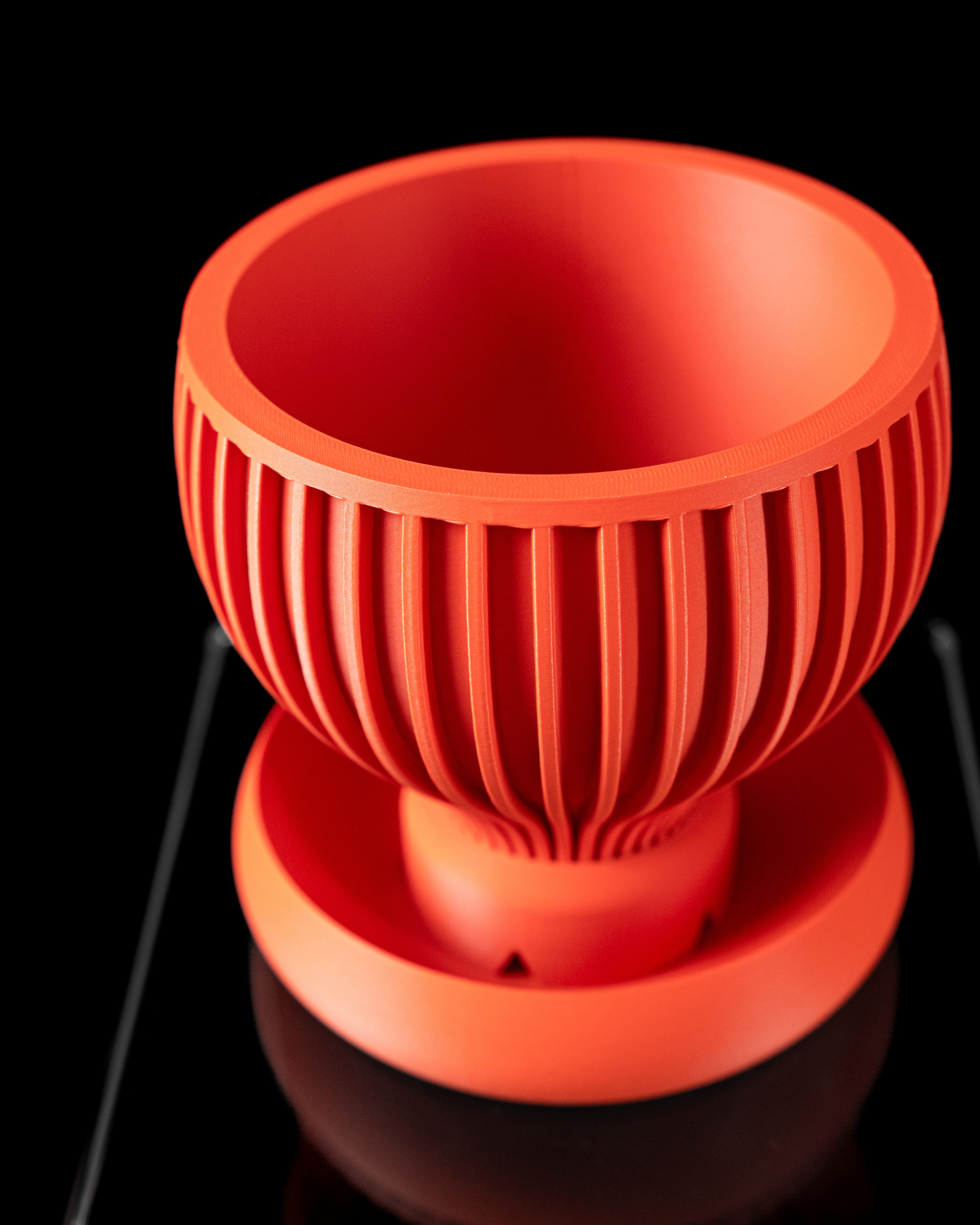 Yin Planter | 3D Printed Indoor PLA Pot with Drip Tray - Printed to Order