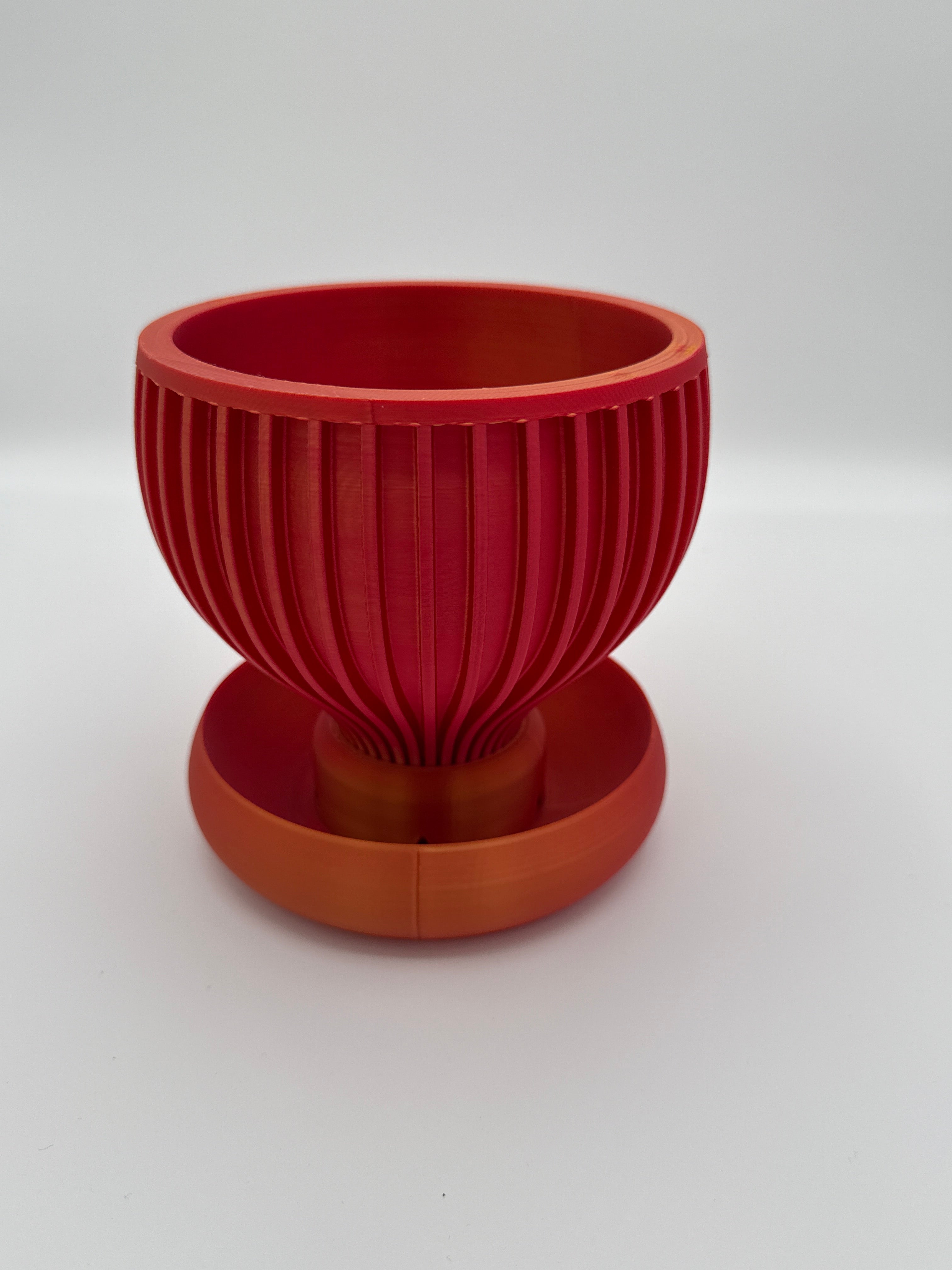 Yin Planter | 3D Printed Indoor PLA Pot with Drip Tray - Printed to Order