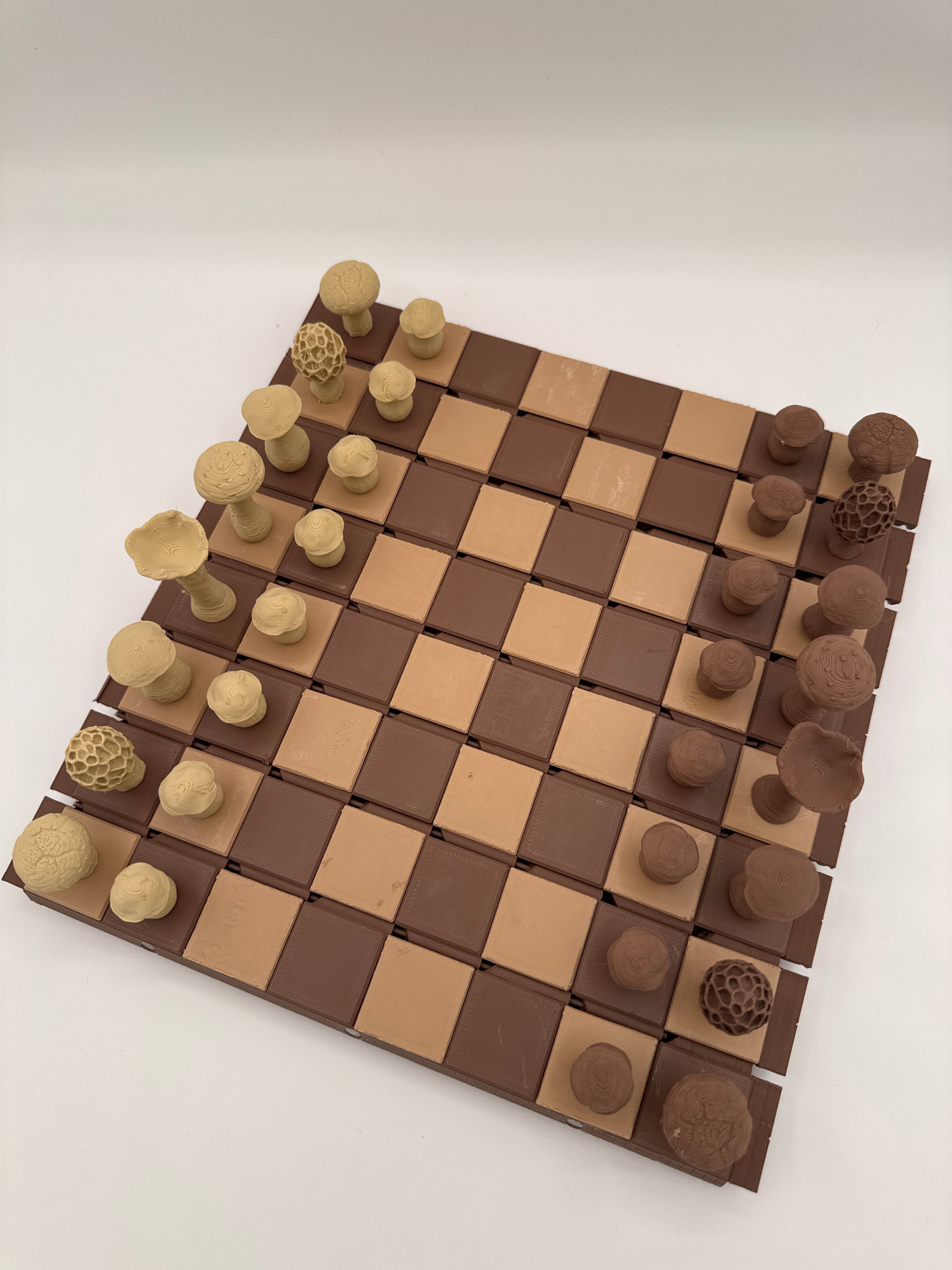 🌲 Forest Chess Set – Mushroom Kingdom Edition 🍄