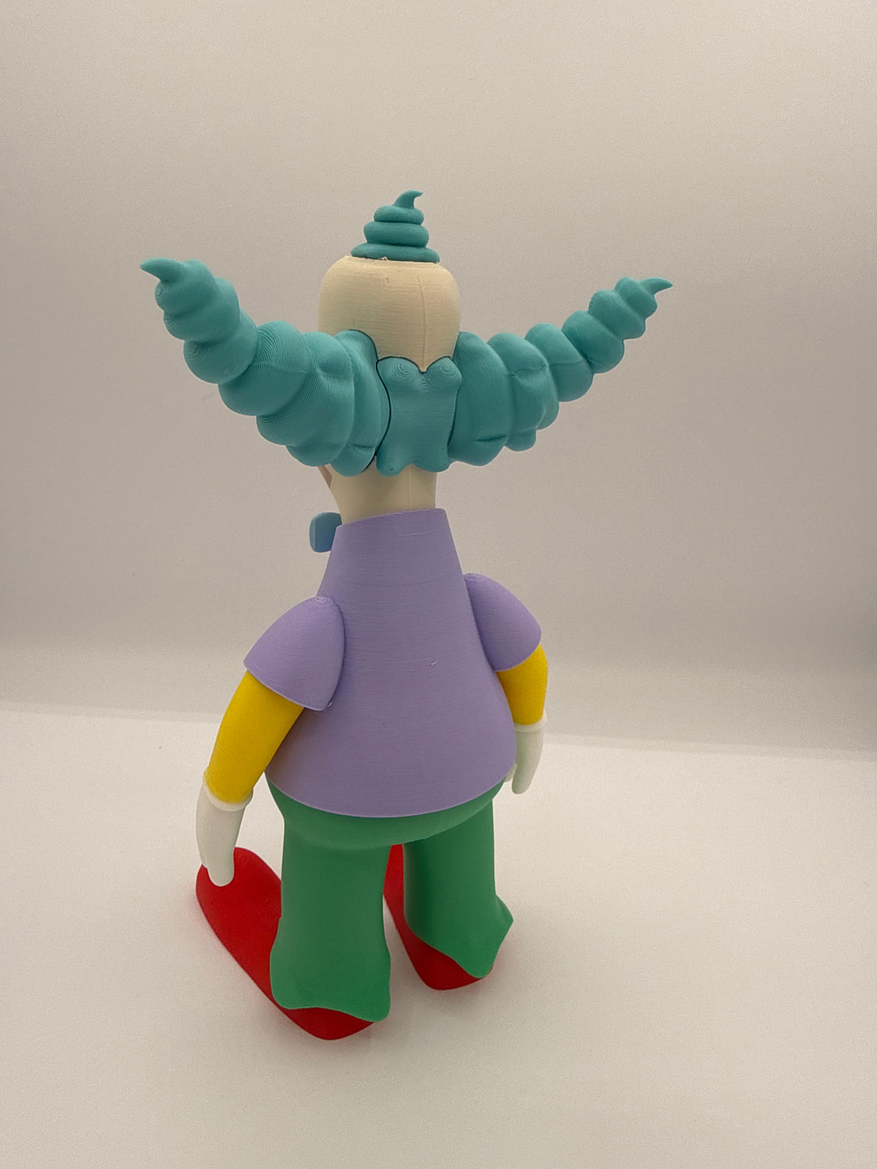 Krusty the Clown Collectible Figure – 3D Printed PLA Display Toy